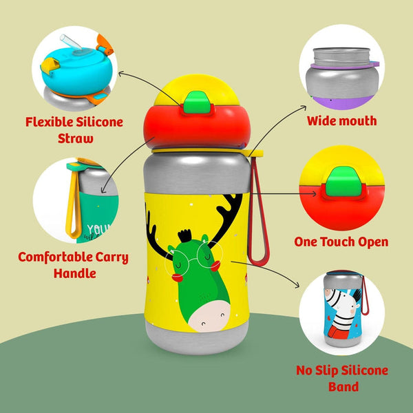 Rabitat Steel Play Stainless Steel Bottle - (No Prob Llama)