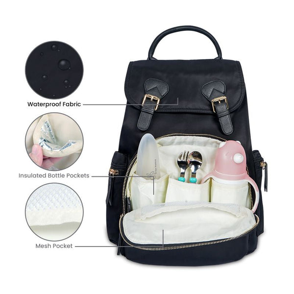 R For Rabbit Diaper Bag Caramello Bliss Black