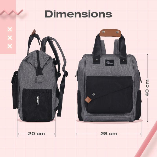 R For Rabbit Diaper Bag Caramello Delight Grey Black