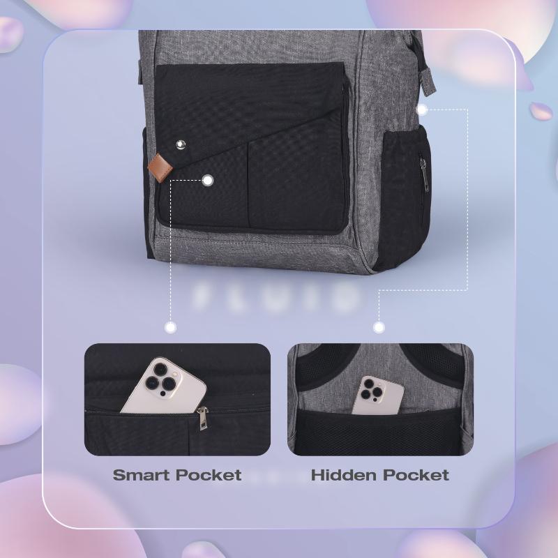 R For Rabbit Diaper Bag Caramello Delight Grey Black