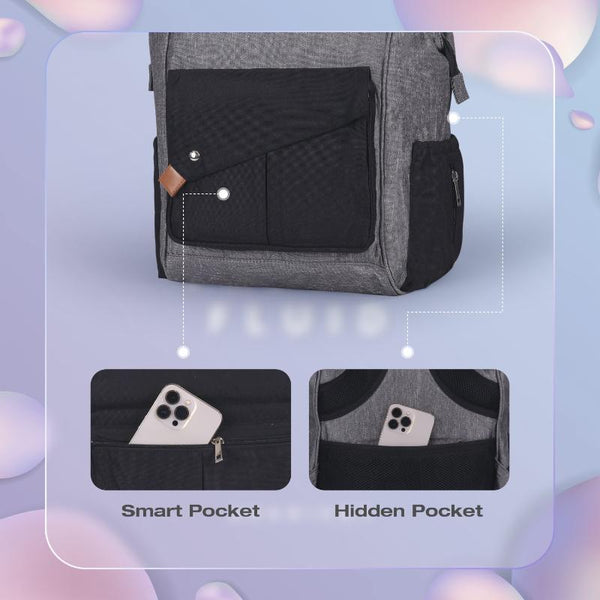 R For Rabbit Diaper Bag Caramello Delight Grey Black