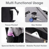 R For Rabbit Diaper Bag Caramello Smart Grey Black