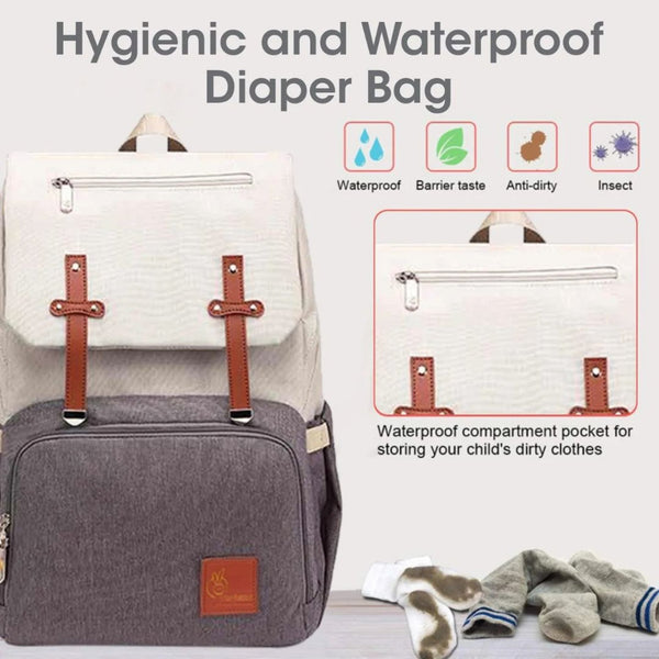 R for Rabbit Diaper Bag Caramello Smart Beige Brown