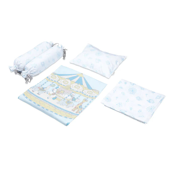 Masilo Organic Cotton Cot Bedding Set – Carnival Blue