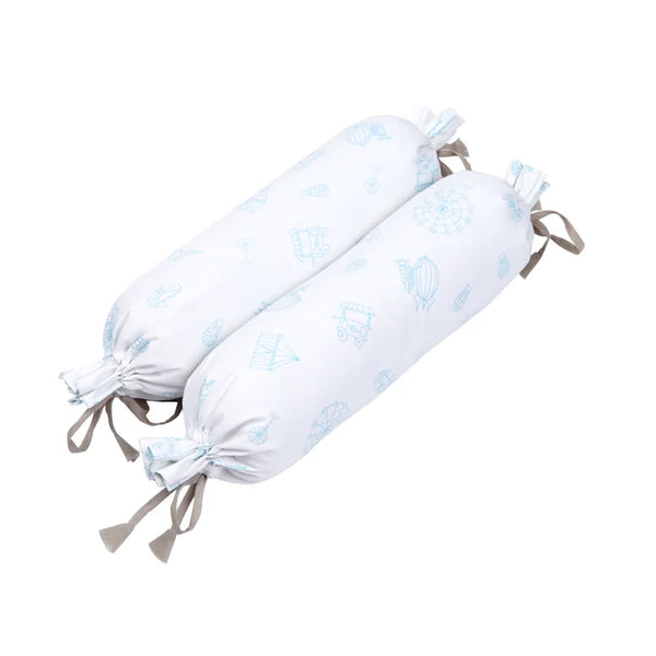 Masilo Organic Cotton Cot Bedding Set – Carnival Blue