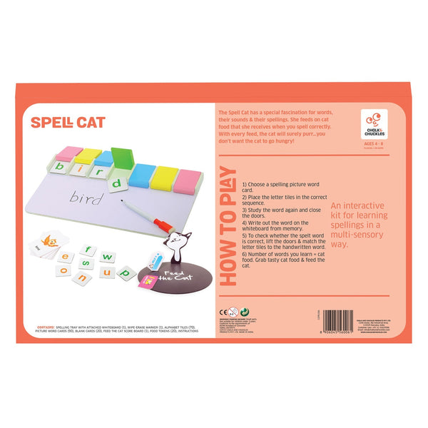 Chalk And Chuckles Spell Cat Spelling Activity Kit