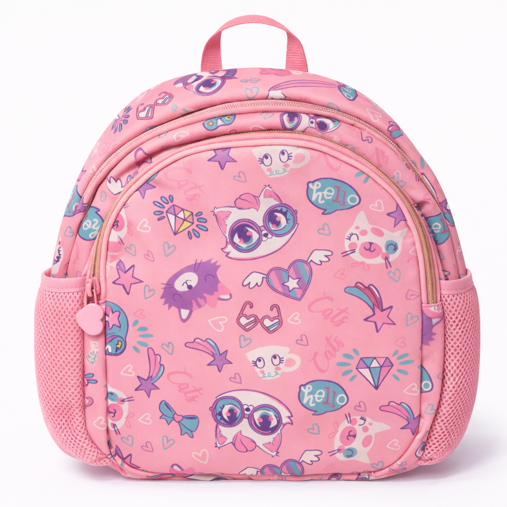 Vest School Bag For Kids 12" - Cat