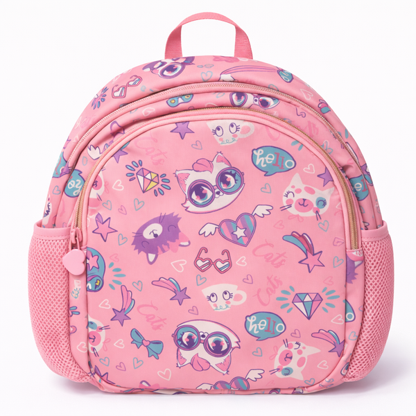Vest School Bag For Kids 12" - Cat