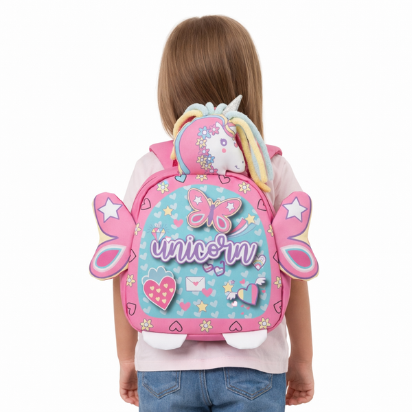 Vest School Bag For Kids 7" - Unicorn