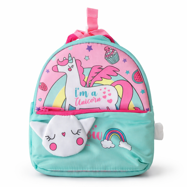 Vest School Bag For Kids 8" - Unicorn