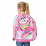 Vest School Bag For Kids 14" - Unicorn