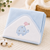 Babiano Turtle & Bird Baby Hooded Towel – Blue, 68 × 68 cm