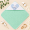 Babiano Cute Mouse Baby Hooded Towel – Mint Green