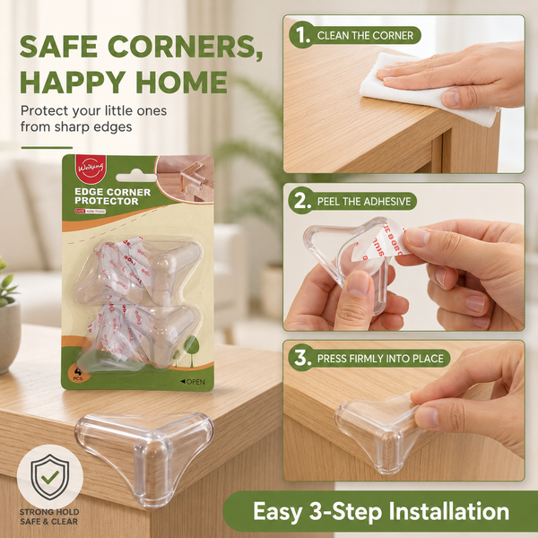 Weikang Baby Safety Clear Edge Corner Protector – Pack Of 4