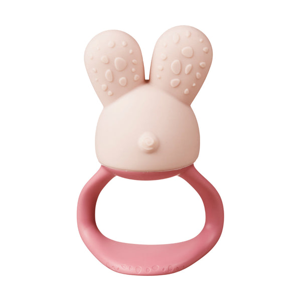B Box Chill Plus Fill Bunny Teether - Blush Pink