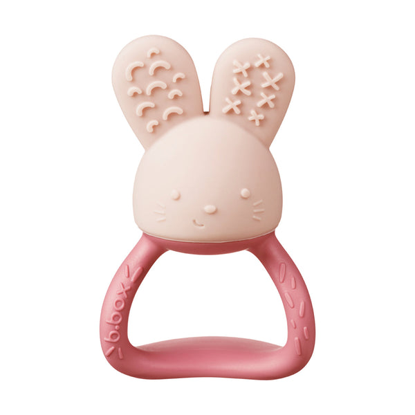 B Box Chill Plus Fill Bunny Teether - Blush Pink
