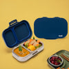 Basil Bento Ace 2-Compartment Stainless Steel Lunchbox 600 ml Classic Blue