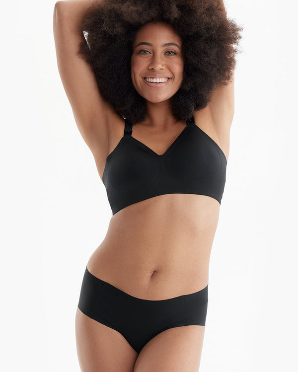 Momcozy Maternity Nursing Bra- YN21 (Black) - Large