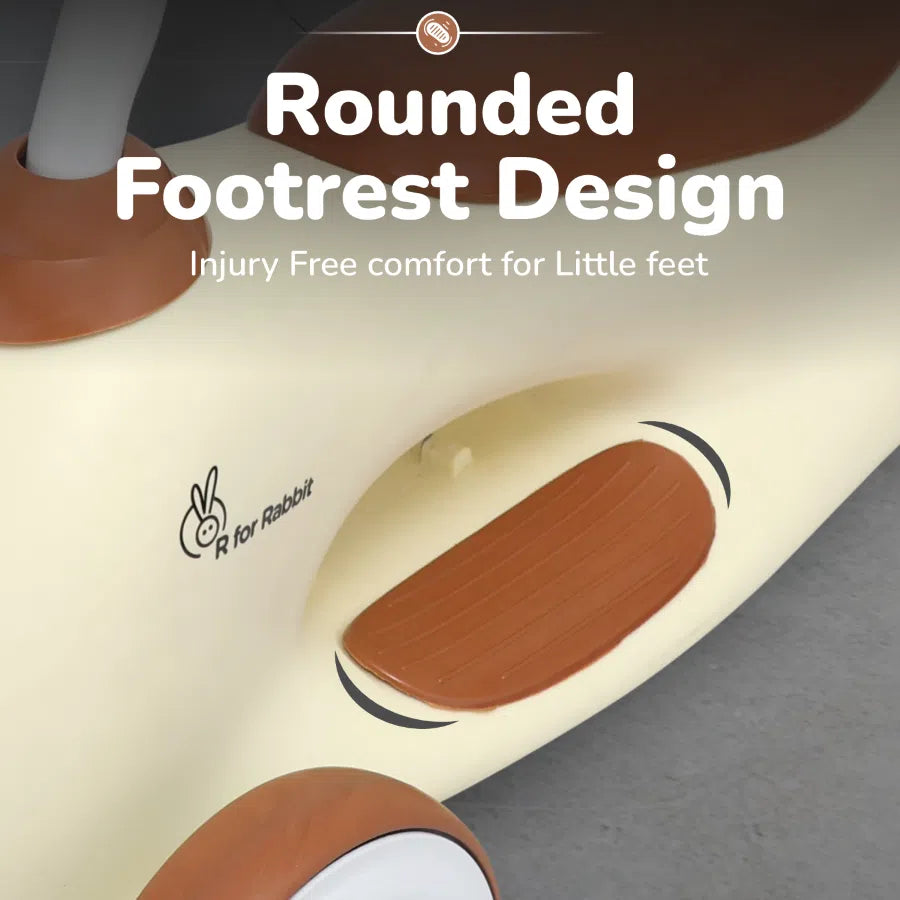 R For Rabbit Speedster Zoomy Push Ride On - Cream Brown