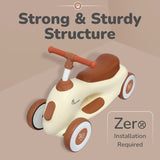 R For Rabbit Speedster Zoomy Push Ride On - Cream Brown