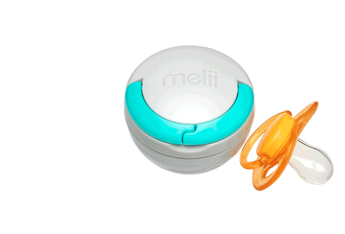 Melii Pacifier Pod - Blue & Grey