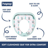 Hopop Cushioned Baby Toilet Training Seat with Handles - Bear
