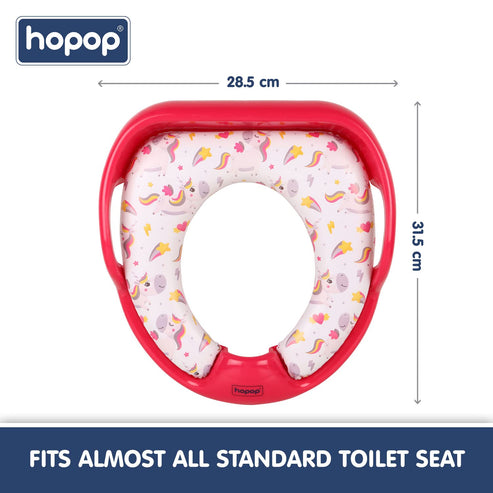 Hopop Cushioned Baby Potty Seat with Easy Grip Handles - Unicorn