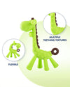 Hopop Silicone Giraffe Teether One Size Green