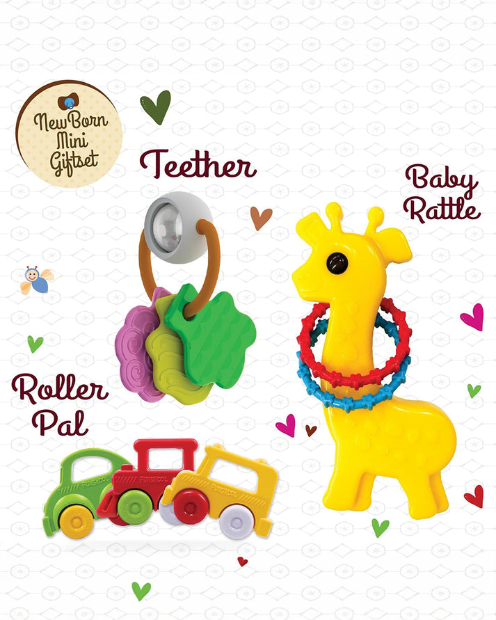 Giggles Baby Gift Set Mini Combo-2 3-Piece – Multicolor