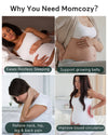 Momcozy G shaped Pregnancy Pillow Grey-Velvet