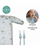 BiBaDo Bib Long Sleeve Coverall Weaning Bib 75 x 55 cm