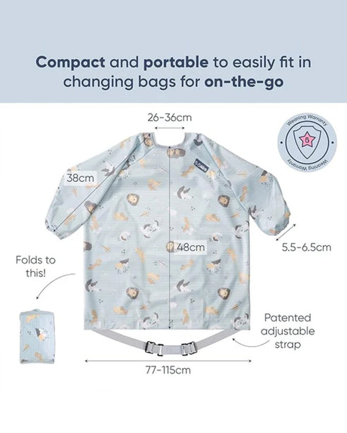 BiBaDo Bib Long Sleeve Coverall Weaning Bib 75 x 55 cm