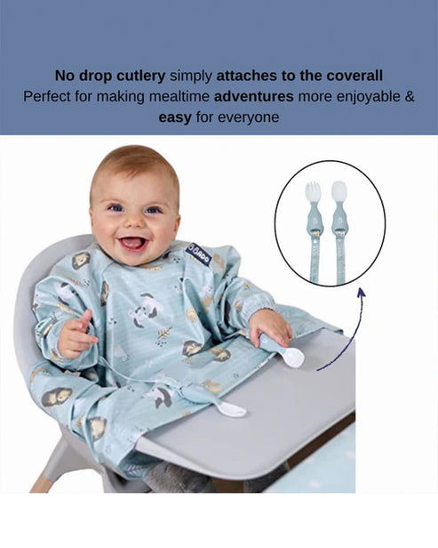 BiBaDo Bib Long Sleeve Coverall Weaning Bib 75 x 55 cm