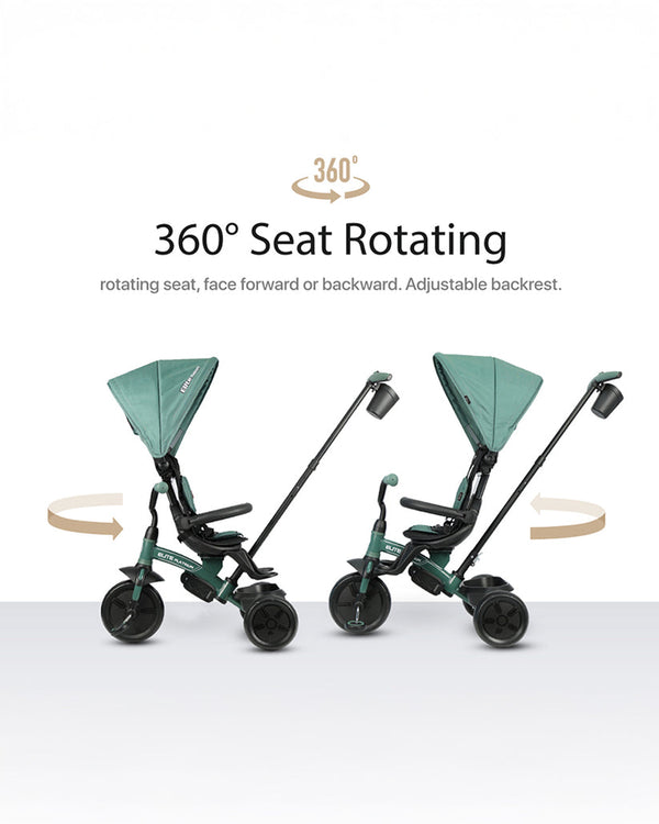 Qplay Elite Platinum 6 in 1 Trike - Grey