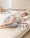 Momcozy F Shaped Pregnancy Pillow Grey - Air Layer