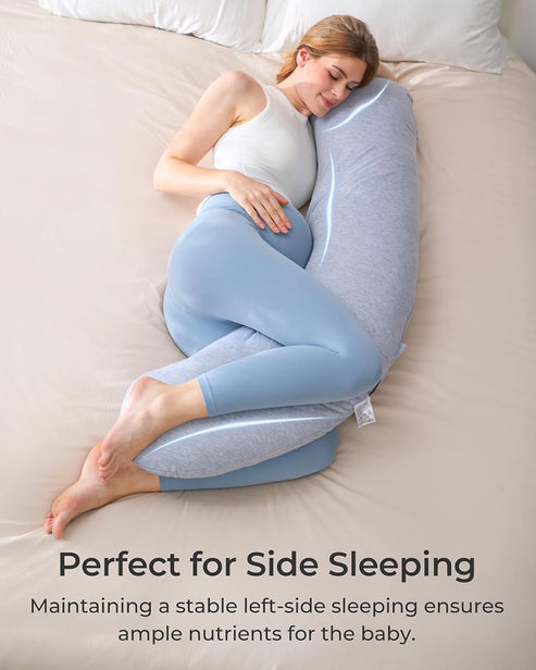 Momcozy J shaped Pregnancy Pillow