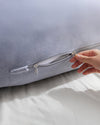 Momcozy F Shaped Pregnancy Pillow Grey - Velvet