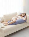 Momcozy F Shaped Pregnancy Pillow Grey - Velvet