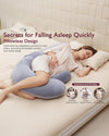 Momcozy F Shaped Pregnancy Pillow Grey - Velvet