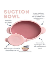 Bibado Silicone Suction Bowl – Blush | Baby Weaning Bowl