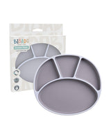 Bibado Silicone Suction Divider Plate – Mist | Baby Weaning Plate