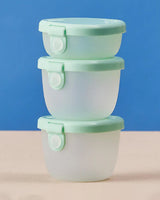 b.box Leakproof Snack Tubs Pack of 3 – Forest Green