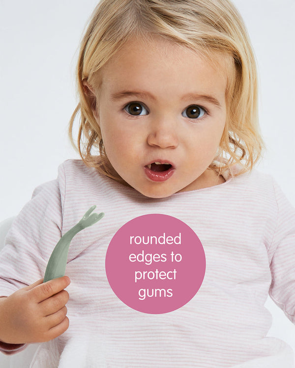 B Box Toddler Cutlery Set Spoon and Fork - Latte