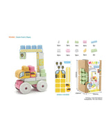 Sunta MiJoy Rice Husk Crane Truck Building Blocks 19 Pieces 18M+