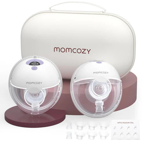 Momcozy - M5 Double Wearable Breast Pump Purple