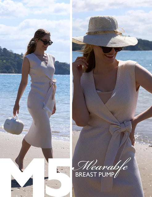 Momcozy - M5 Double Wearable Breast Pump Purple