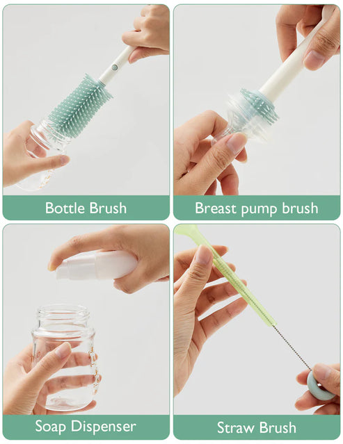 Momcozy 7in1 Travel Bottle Brush Set