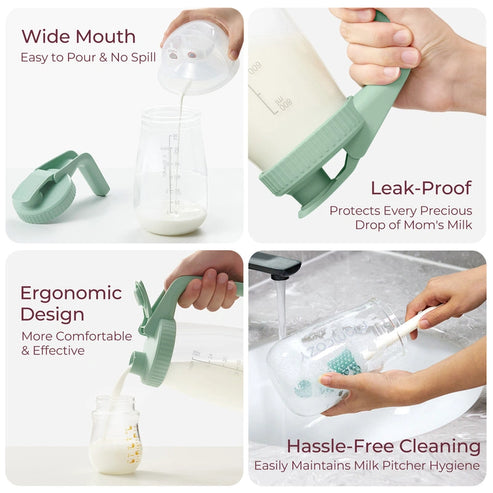 Momcozy Breast Milk Storage Container - Green