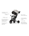 Qplay Trikes Nova Niello - 10 to 72 months - Grey