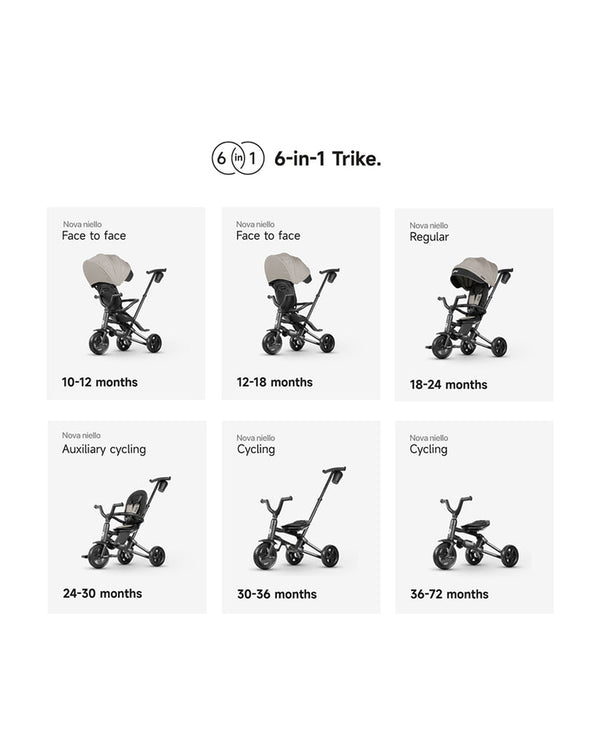 Qplay Trikes Nova Niello - 10 to 72 months - Grey